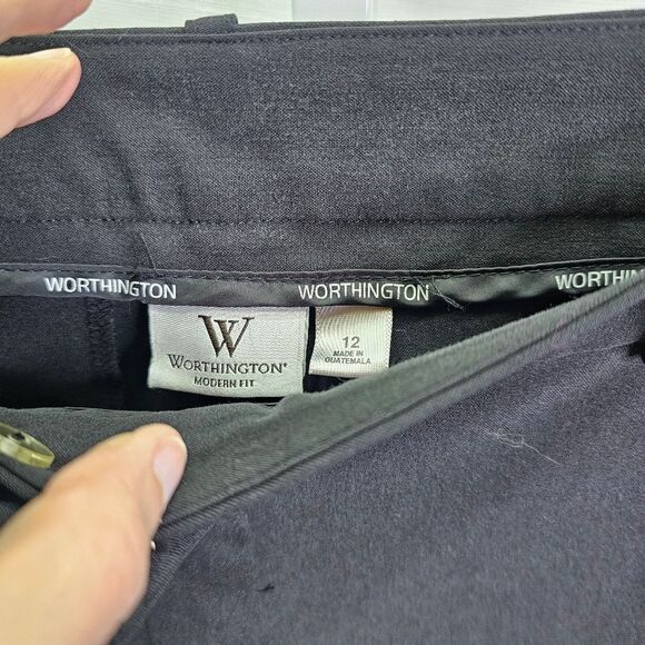 Worthington Black Modern Fit Bootcut Dress Pants Size 12 - Picture 4 of 9